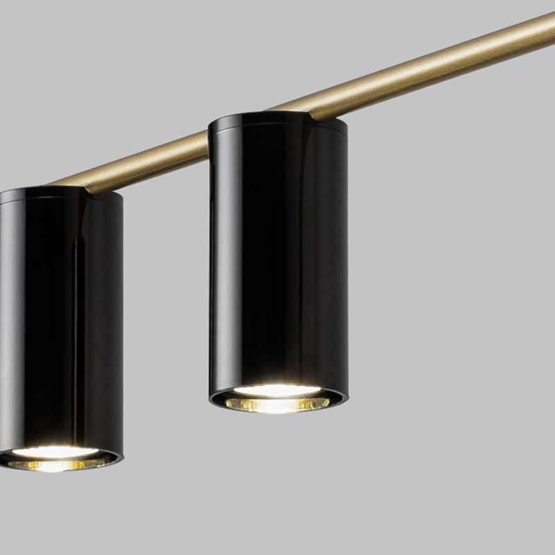 Linear 3 / 4 / 5 - Light Kitchen Island Pendant Iron Ceiling Pendant in Black / Gold