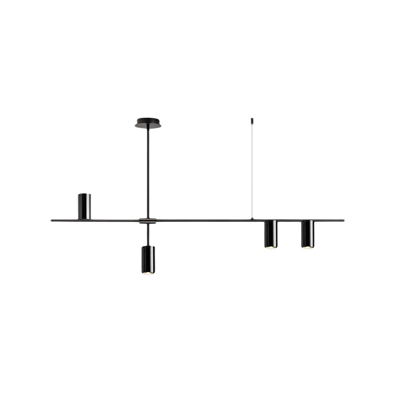 Linear 3 / 4 / 5 - Light Kitchen Island Pendant Iron Ceiling Pendant in Black / Gold