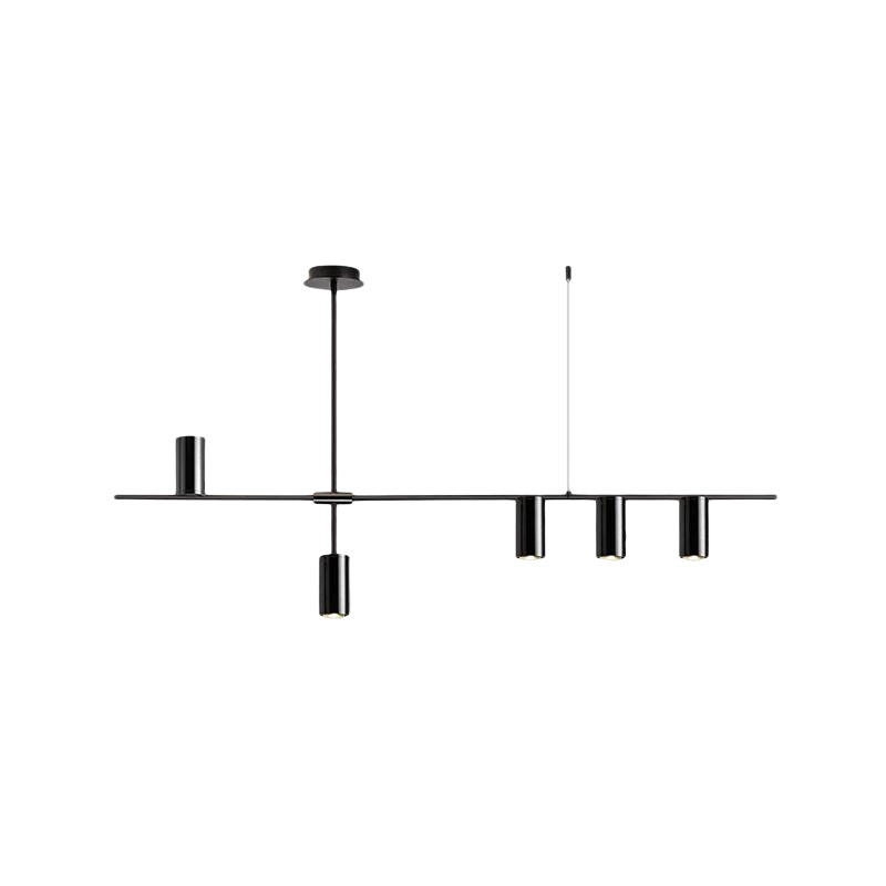 Linear 3 / 4 / 5 - Light Kitchen Island Pendant Iron Ceiling Pendant in Black / Gold