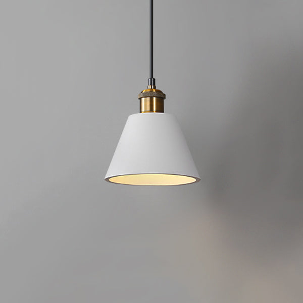 Modern Metal LED Wall Sconce Geometric Shape Wall Light with Resin Shade for Bedroom