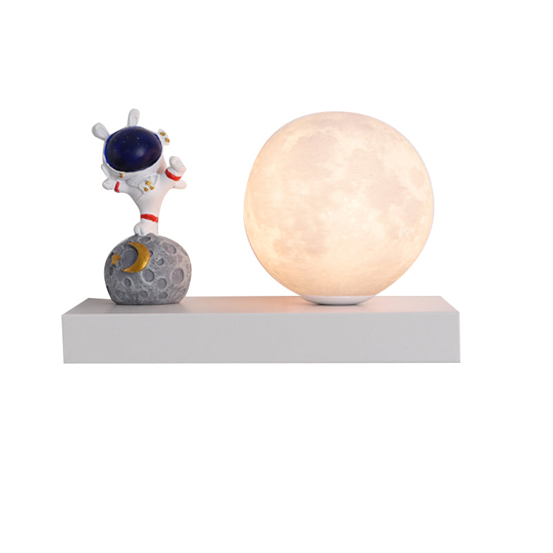 Metal & Wood 1 - Light Wall Light , Kids Style , Round / Square Wall Fixture