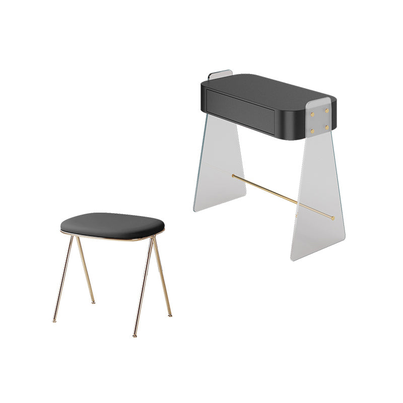 Contemporary Vanity Set with 1 Storage Drawer Wooden Make-up Vanity