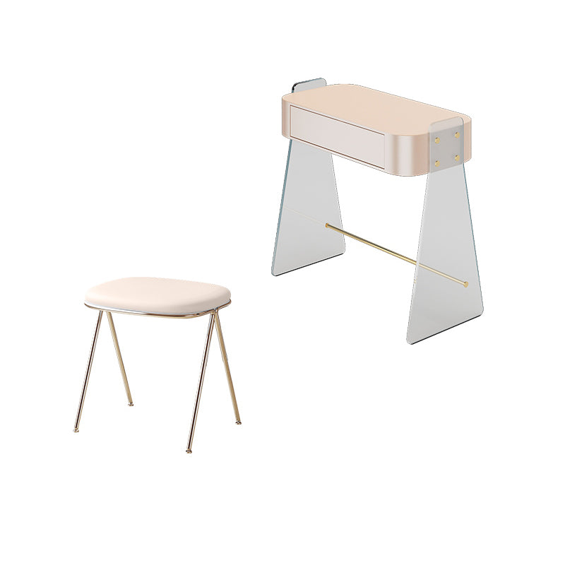 Contemporary Vanity Set with 1 Storage Drawer Wooden Make-up Vanity