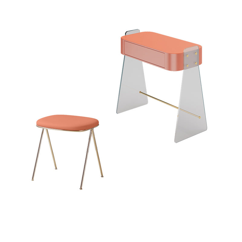 Contemporary Vanity Set with 1 Storage Drawer Wooden Make-up Vanity