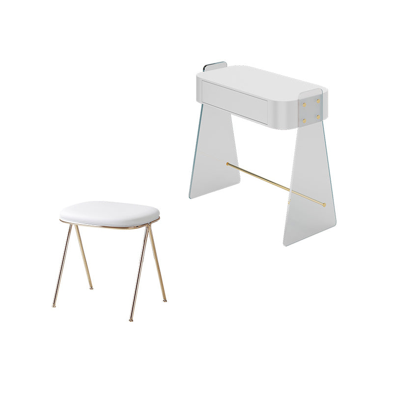 Contemporary Vanity Set with 1 Storage Drawer Wooden Make-up Vanity