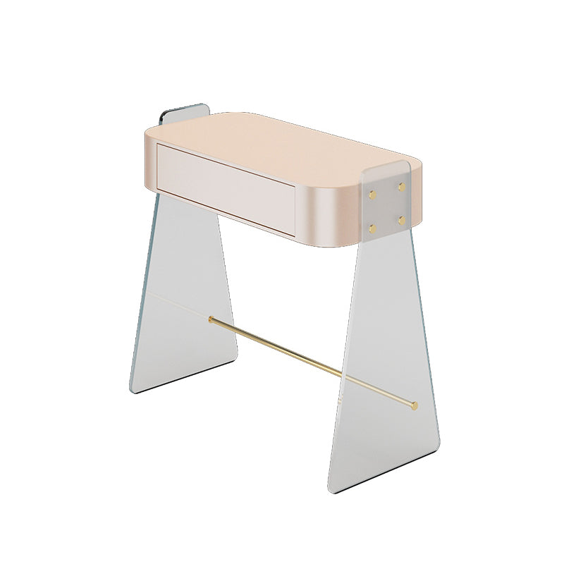 Contemporary Vanity Set with 1 Storage Drawer Wooden Make-up Vanity