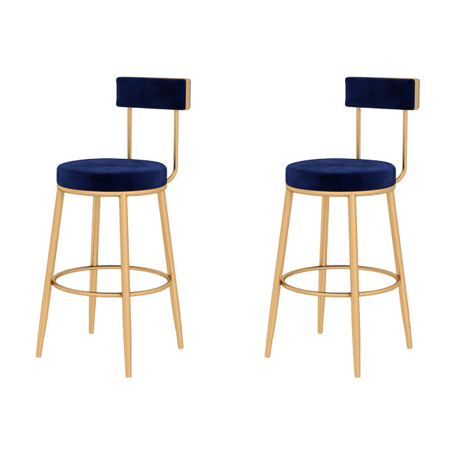 Glam Metal Barstool Fabric Cushion in Matte Finish for Indoor