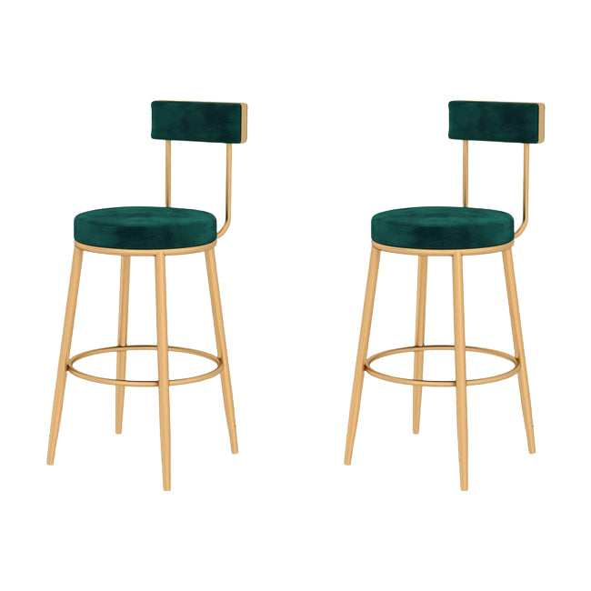 Glam Metal Barstool Fabric Cushion in Matte Finish for Indoor