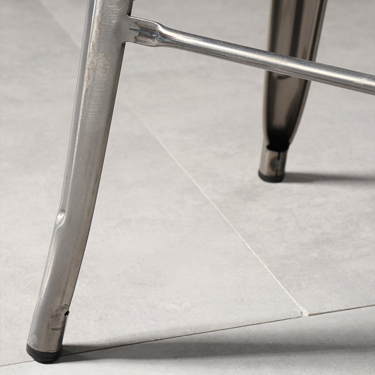 Industrial Square Backless Stool Folding Iron Bar Stool for Bristol