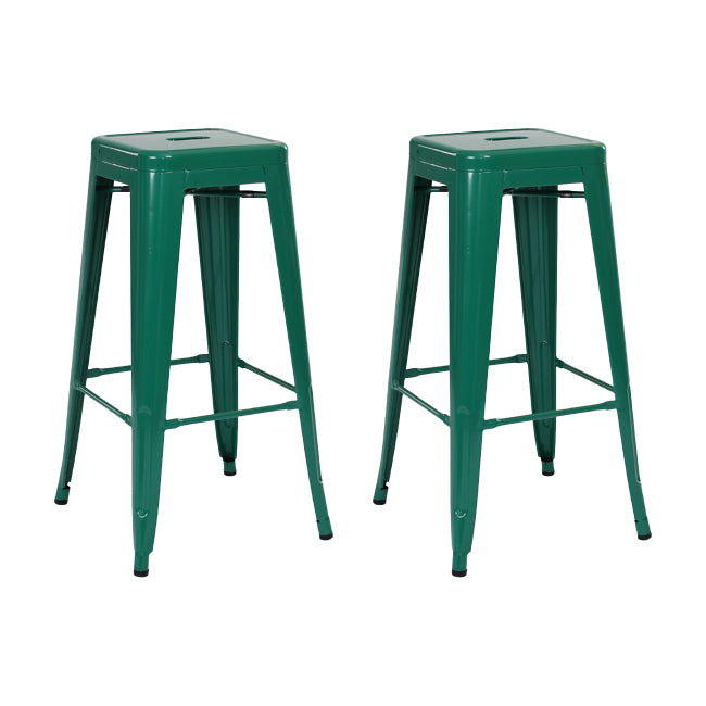 Industrial Square Backless Stool Folding Iron Bar Stool for Bristol
