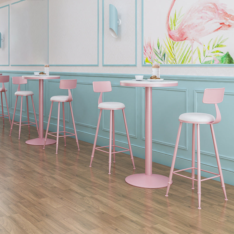 1/2/3/4/5 Pieces Modern Bar Set Matte Finish Iron Bar Stool and Table Set