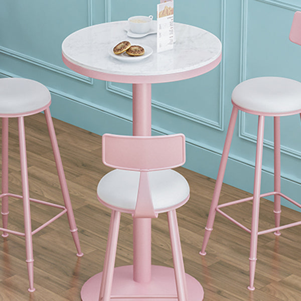 1/2/3/4/5 Pieces Modern Bar Set Matte Finish Iron Bar Stool and Table Set