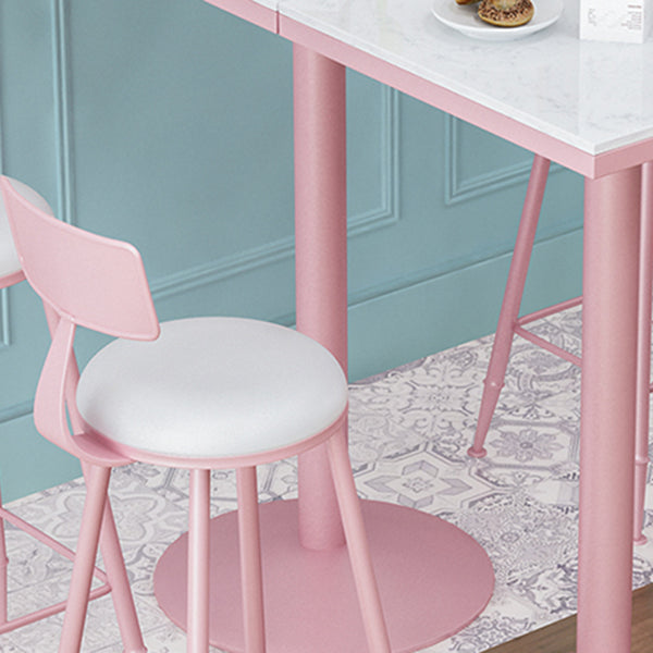 1/2/3/4/5 Pieces Modern Bar Set Matte Finish Iron Bar Stool and Table Set