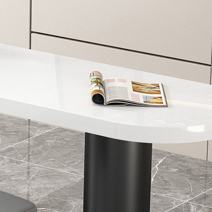 Modern 1/2/3 Pieces Bar Table Set Stone Counter Table with High Stools for Kitchen