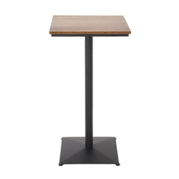 Modern Solid Wood Table and Stool Set 1/3/4/5 Pieces Black Base Pub Set for Shop