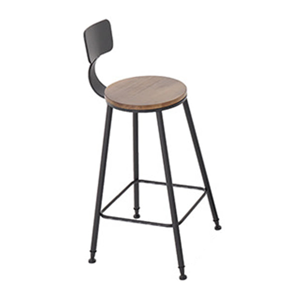 Modern Solid Wood Table and Stool Set 1/3/4/5 Pieces Black Base Pub Set for Shop