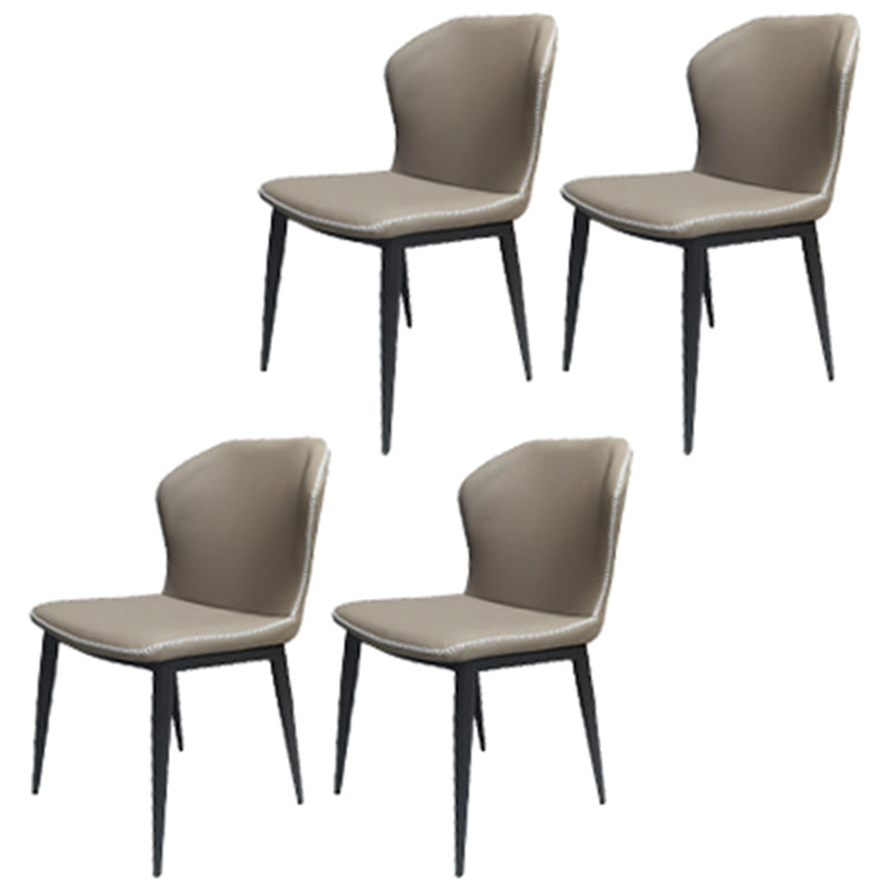 Modern Style Set 1/4/5/7 Pcs with Rectangle Dining Table and Wingback Chairs