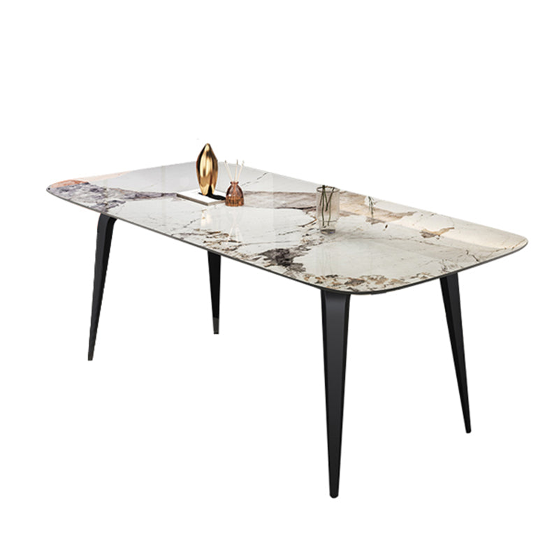 Modern Style Set 1/4/5/7 Pcs with Rectangle Dining Table and Wingback Chairs