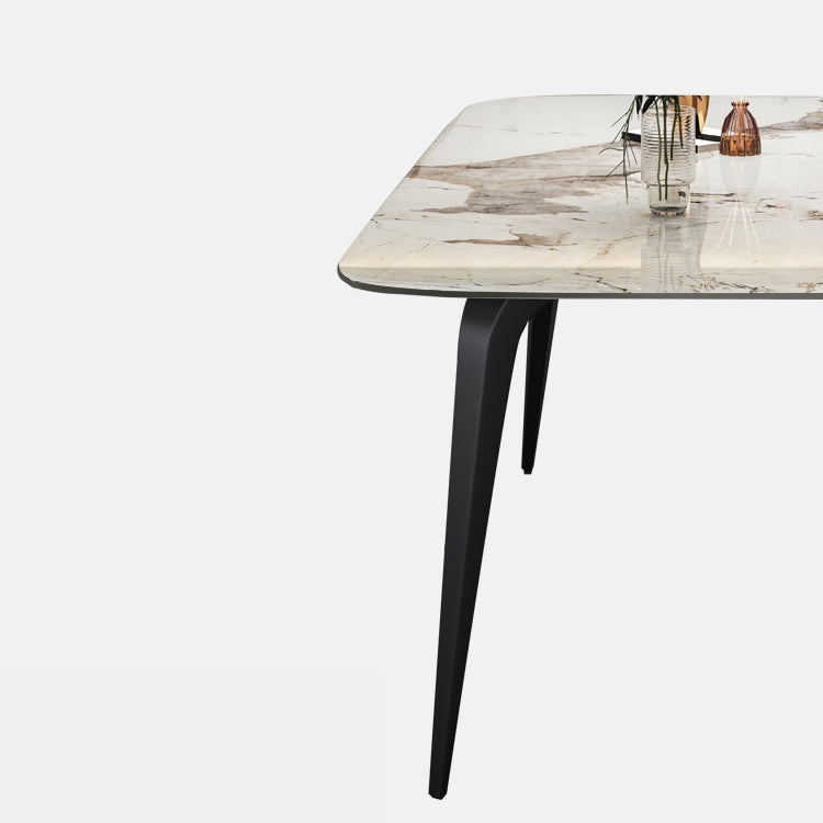 Modern Style Set 1/4/5/7 Pcs with Rectangle Dining Table and Wingback Chairs