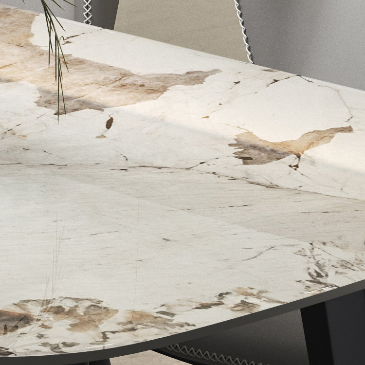 Modern Style Set 1/4/5/7 Pcs with Rectangle Dining Table and Wingback Chairs