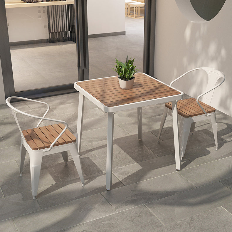 Modern 1/2/3/4/5 Pieces Dining Set Wood Dining Table for Courtyard Balcony