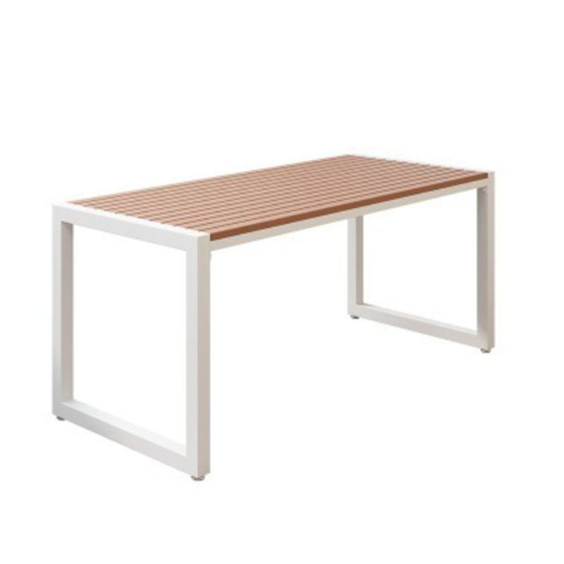 Modern 1/3/5 Pieces Dining Set Rectangle Wood Dining Table for Courtyard