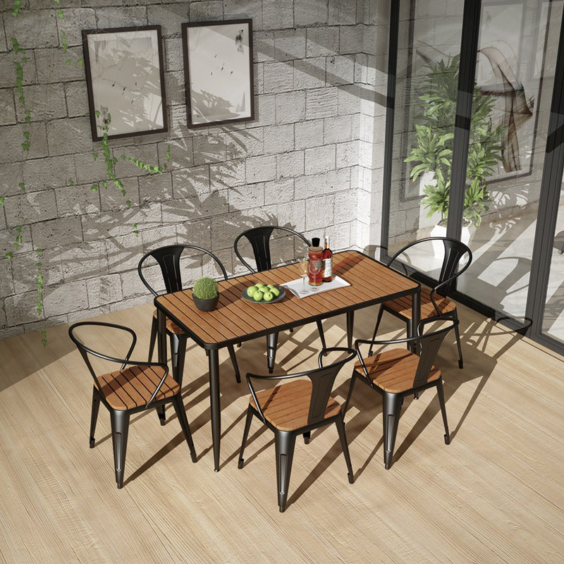 Modern Metal Dining Set 1/4/5/7 Pieces Dining Furniture for Kitchen