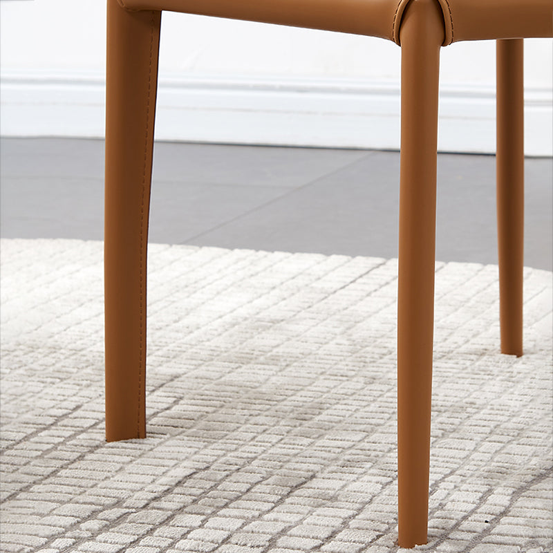 Modern Style Leather Dining Side Chair Wingback Side Chair for Restaurant Use