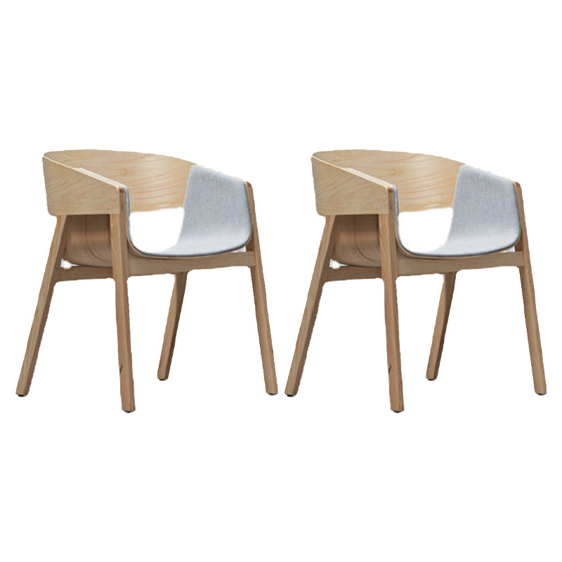 Traditional Wood Dining Arm Chairs Open Back Dining Side Chair
