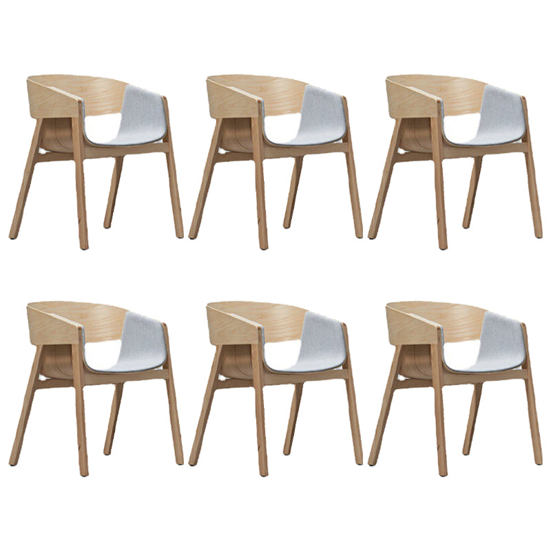Traditional Wood Dining Arm Chairs Open Back Dining Side Chair