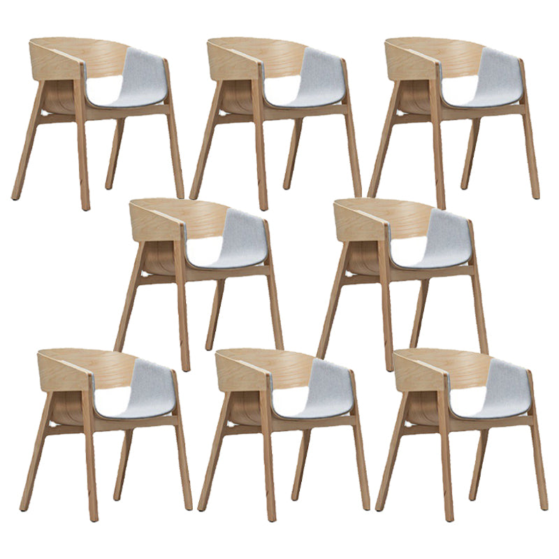 Traditional Wood Dining Arm Chairs Open Back Dining Side Chair