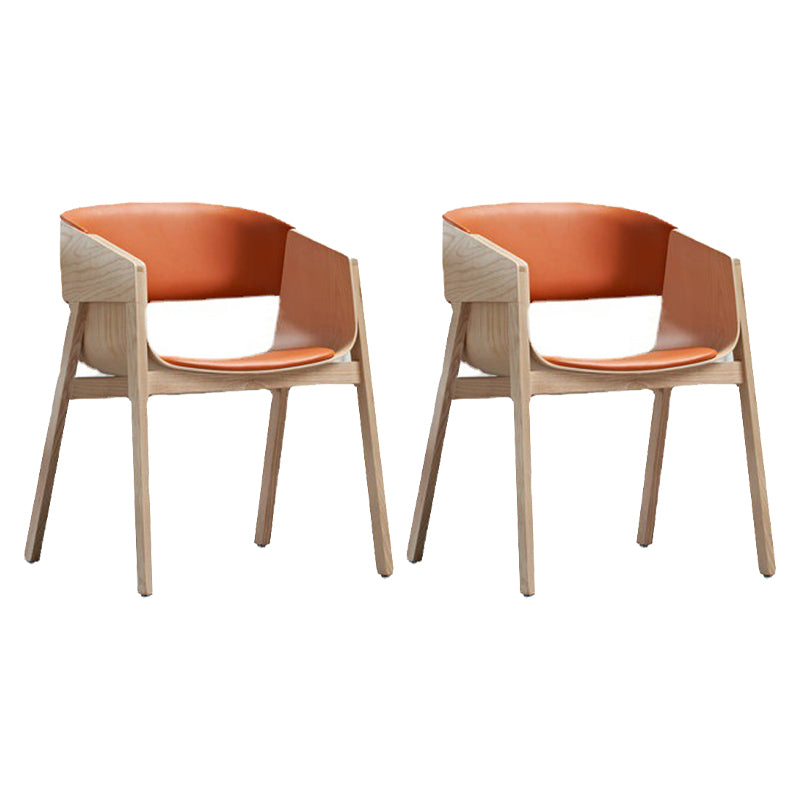 Traditional Wood Dining Arm Chairs Open Back Dining Side Chair