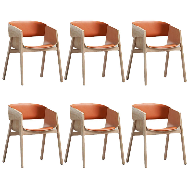 Traditional Wood Dining Arm Chairs Open Back Dining Side Chair