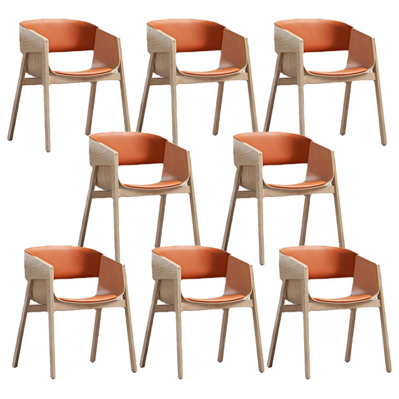 Traditional Wood Dining Arm Chairs Open Back Dining Side Chair