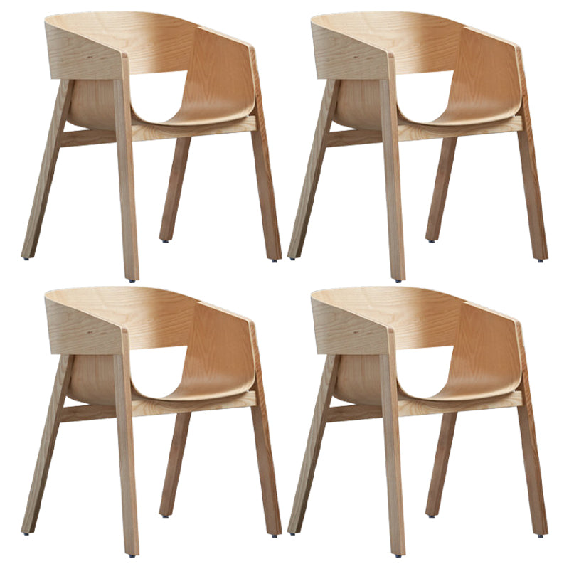 Traditional Wood Dining Arm Chairs Open Back Dining Side Chair