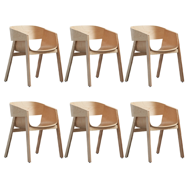 Traditional Wood Dining Arm Chairs Open Back Dining Side Chair