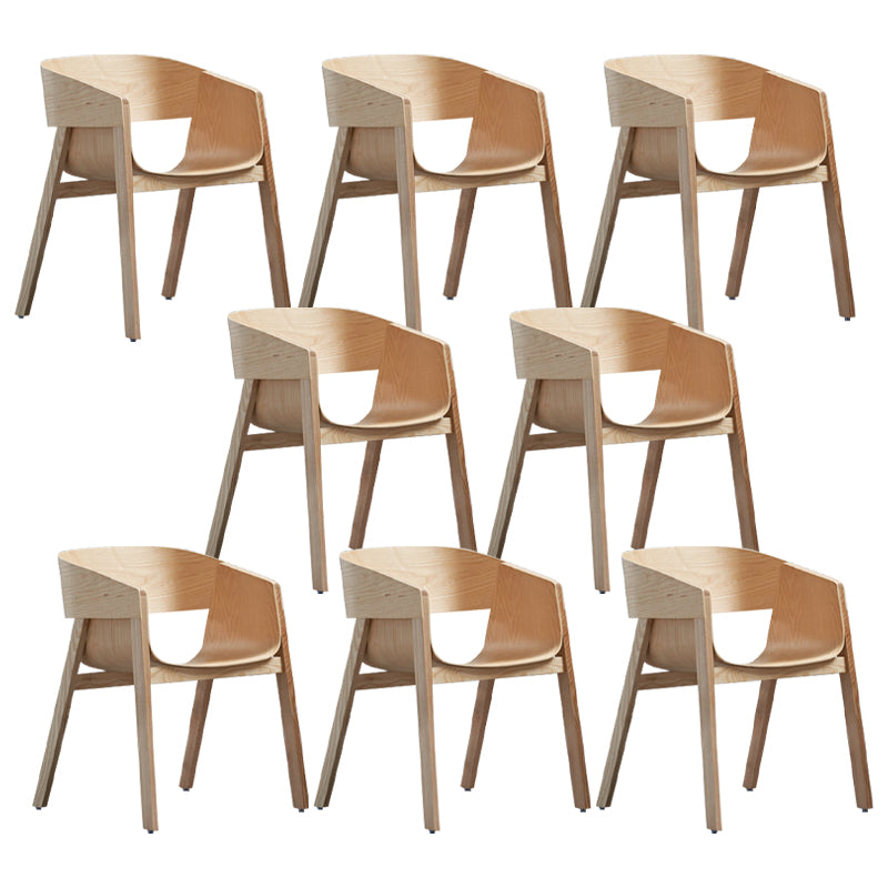 Traditional Wood Dining Arm Chairs Open Back Dining Side Chair