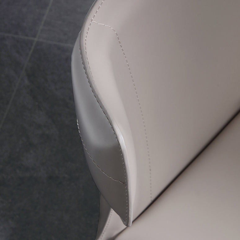 Modern Style Leather Dining Side Chair Wingback Side Armless Chair for Restaurant Use
