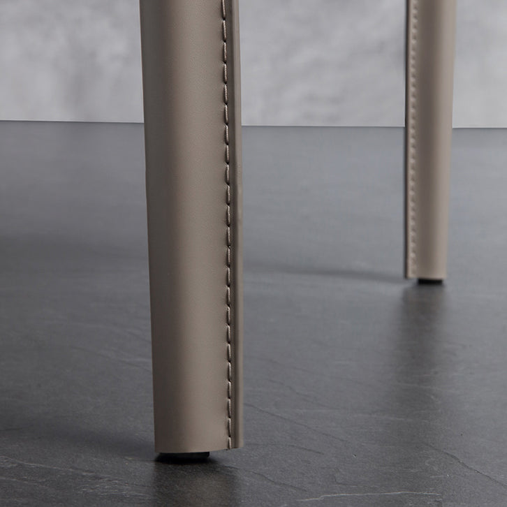 Modern Style Leather Dining Side Chair Wingback Side Armless Chair for Restaurant Use