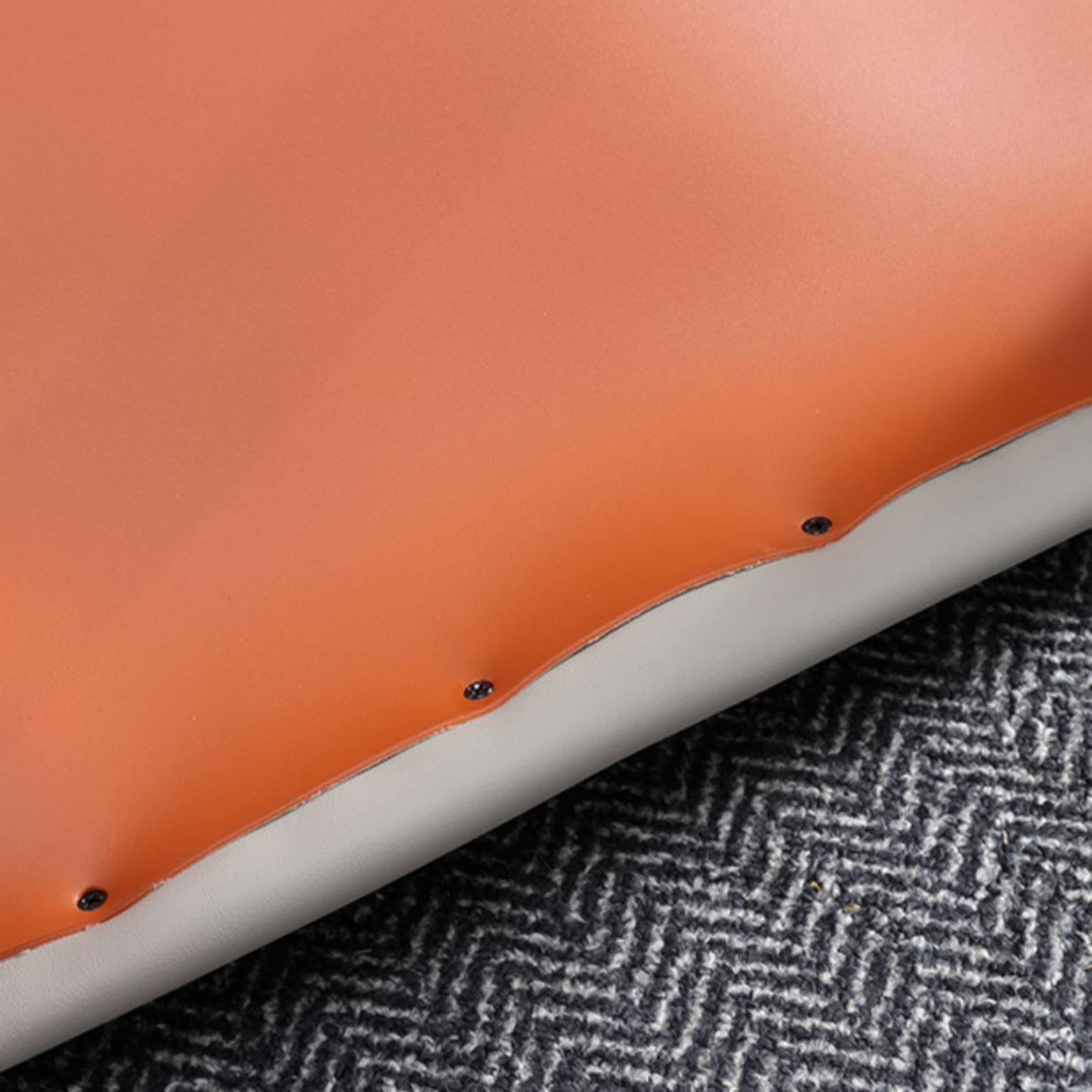 Modern Style Faux Leather Arm Dining Chairs Metal Dining Chair for Home Use