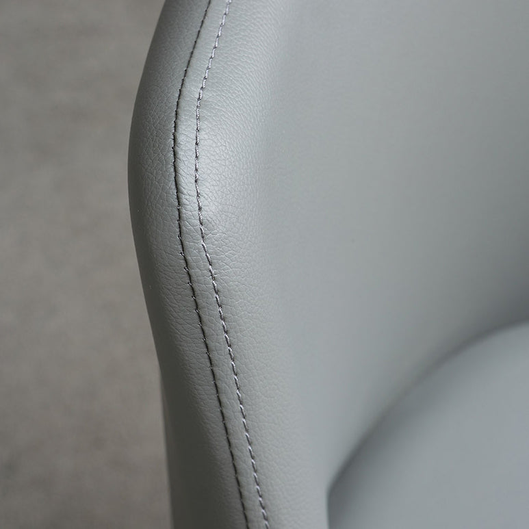 Modern Style Dining Chairs Armless Chair with Metal Legs for Kitchen