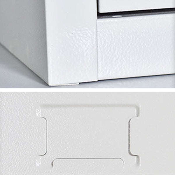 Metal Contemporary Cabinet for Home Grey Steel Storage Cabinet