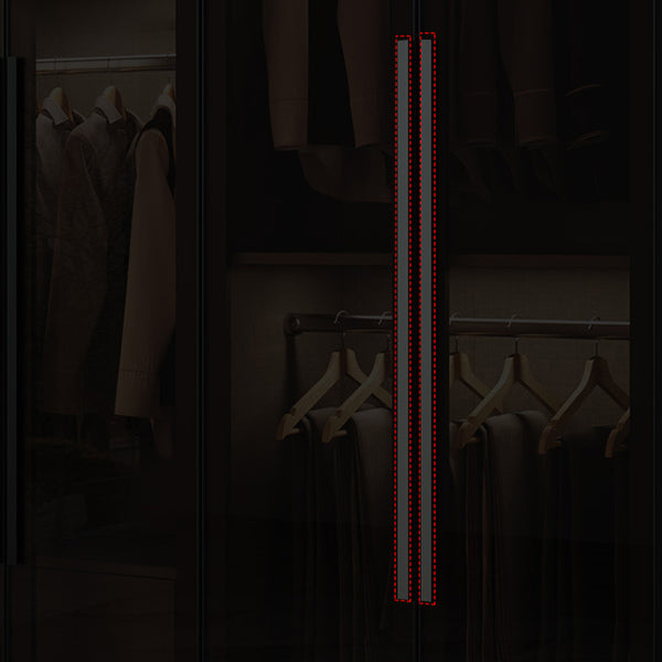 Mirrored Finish Cabinet with Glass Door Contemporary Interior Storage Cabinet