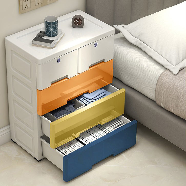 Plastic Storage Cabinet With Drawer Non-Hanging Armoire With Legs