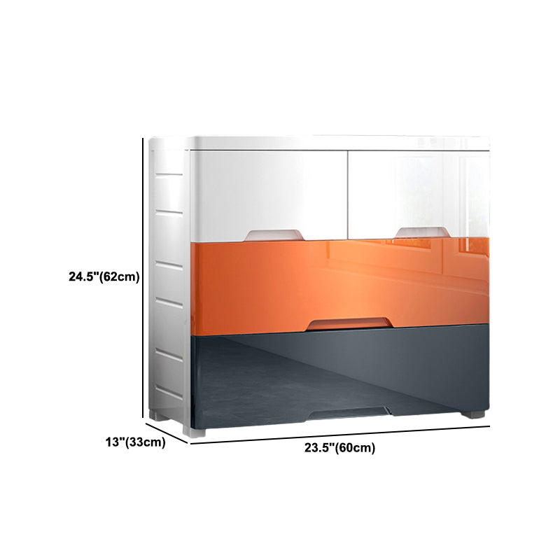 Plastic Storage Cabinet With Drawer Non-Hanging Armoire With Legs