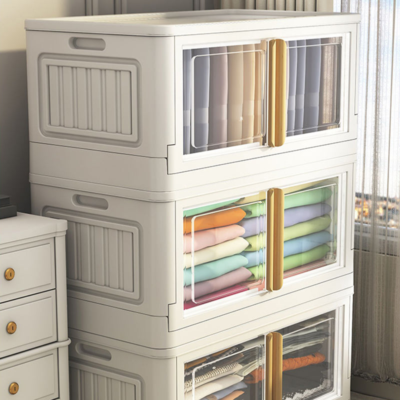 Hinged Storage Cabinet Contemporary Plastic Wardrobe Armoire