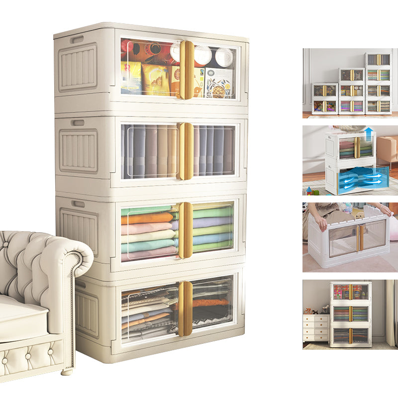 Hinged Storage Cabinet Contemporary Plastic Wardrobe Armoire