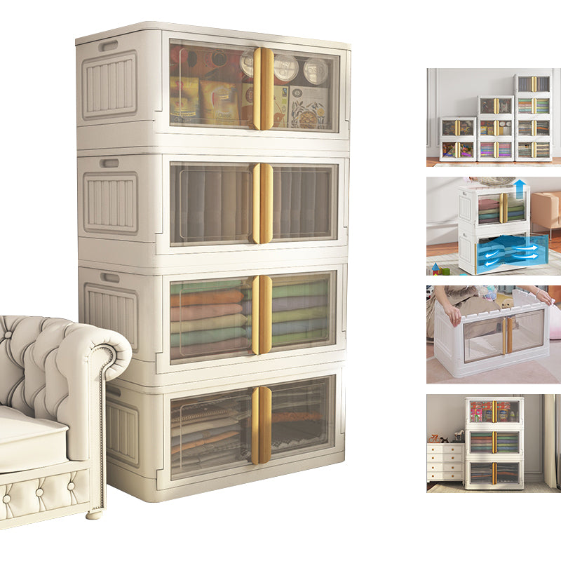 Hinged Storage Cabinet Contemporary Plastic Wardrobe Armoire