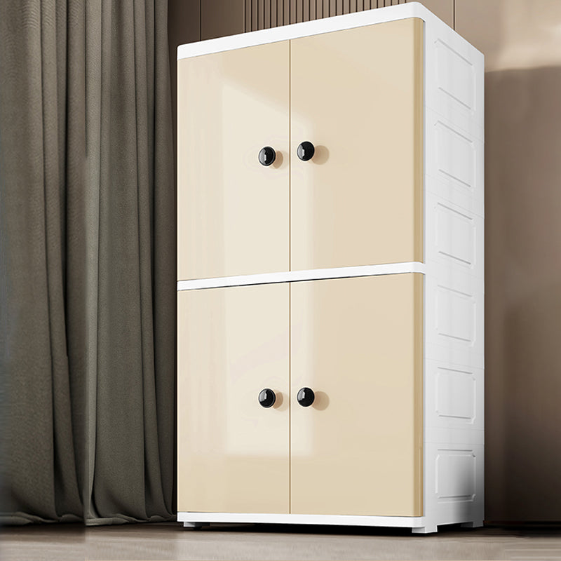 Contemporary Wardrobe Armoire Plastic Wardrobe Closet with Legs