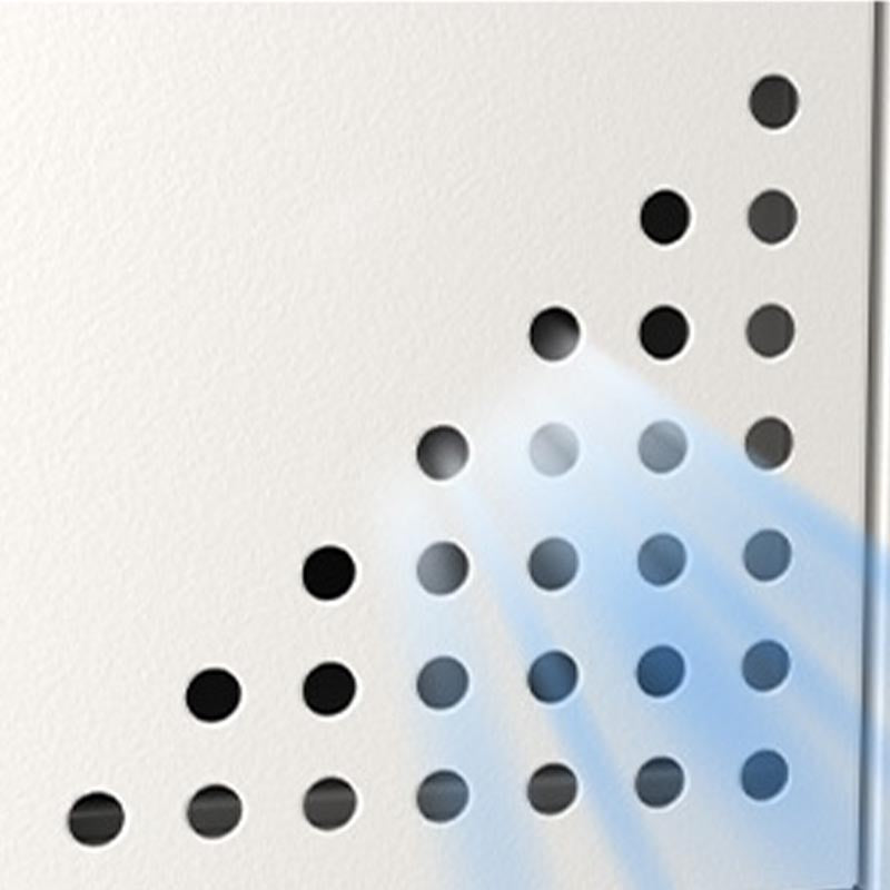 Metal Matte Finish Wardrobe with Hinged Door Modern Style Storage Cabinet